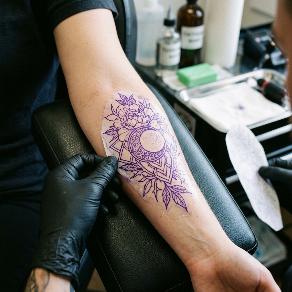 Stencil Ready Tattoo Precision