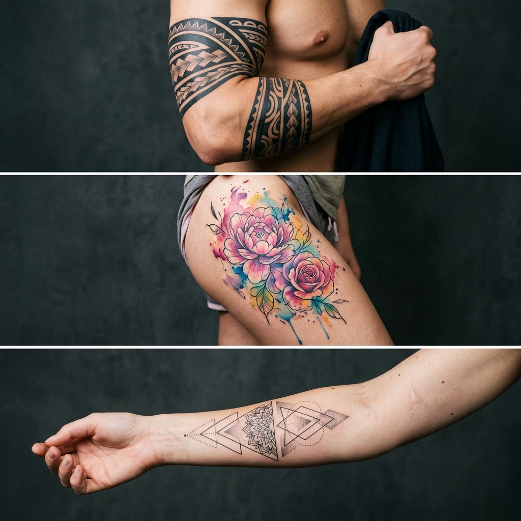 Multiple Tattoo Styles